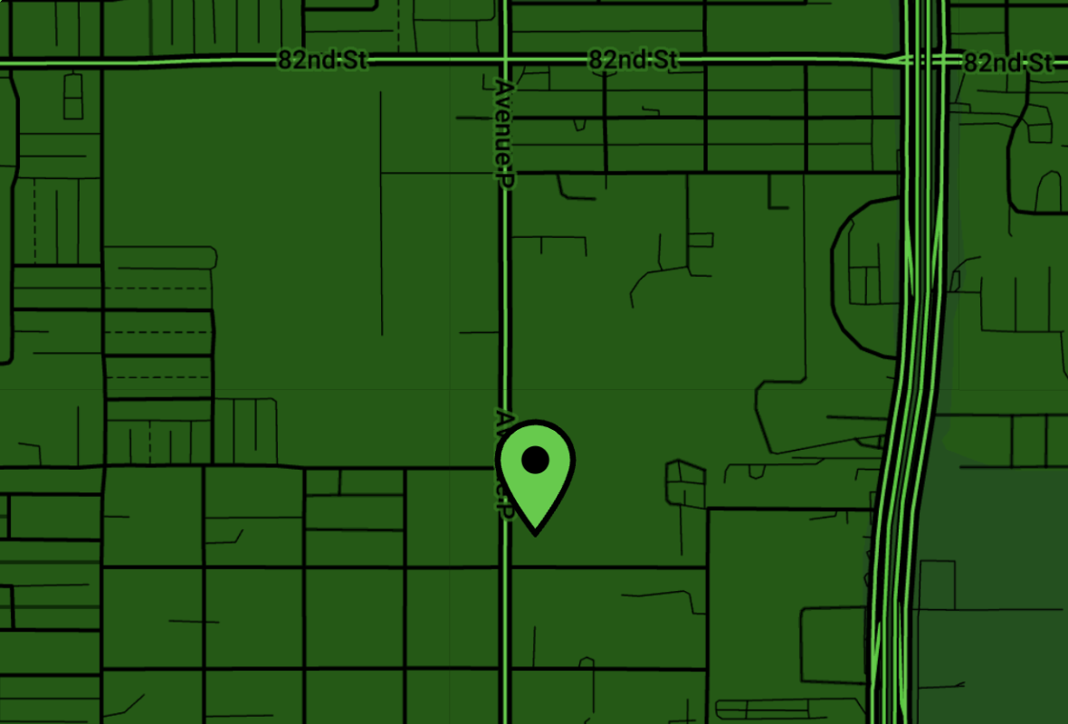 Map showing the location of Rats To Rods Body Shop